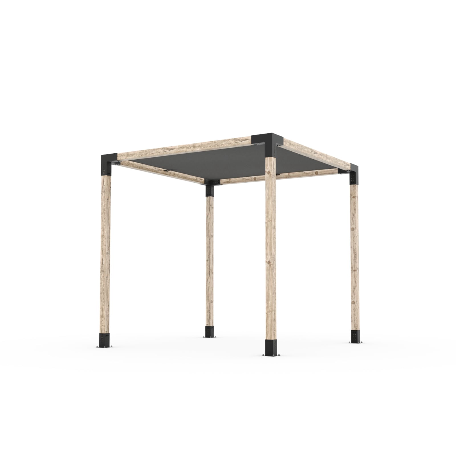 Toja 8' X 12' Pergola Kit With Shade Sail For 4X4 Wood Posts