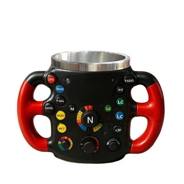 Chmadoxn Tasse en Résine en Acier Inoxydable pour Volant une Tasse