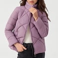 thumbnail image 2 of Lovzfmll Veste Décontractée pour Femme, Style à Capuche à Manches Longues Coloré Violet, 3TG, 2 of 8