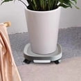thumbnail image 4 of Rbaofujie Universal Wheel Round Plastic Base Mobile Flowerpot Tray Thickened Resin Universal Wheel with Brake Strap Water Box Drawer Tray with Wheel Flower Support, 4 of 5