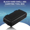 thumbnail image 5 of Black Hard Shell ABS Carrying Toolbox Shockproof Portable Toolbox Secure Tools Instrument Tool Storage Case, 5 of 5