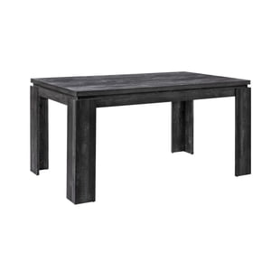 Monarch Specialties Table à manger, 60" Rectangulaire, Cuisine, Salle à manger, Stratifié, Noir, Contemporain, Moderne