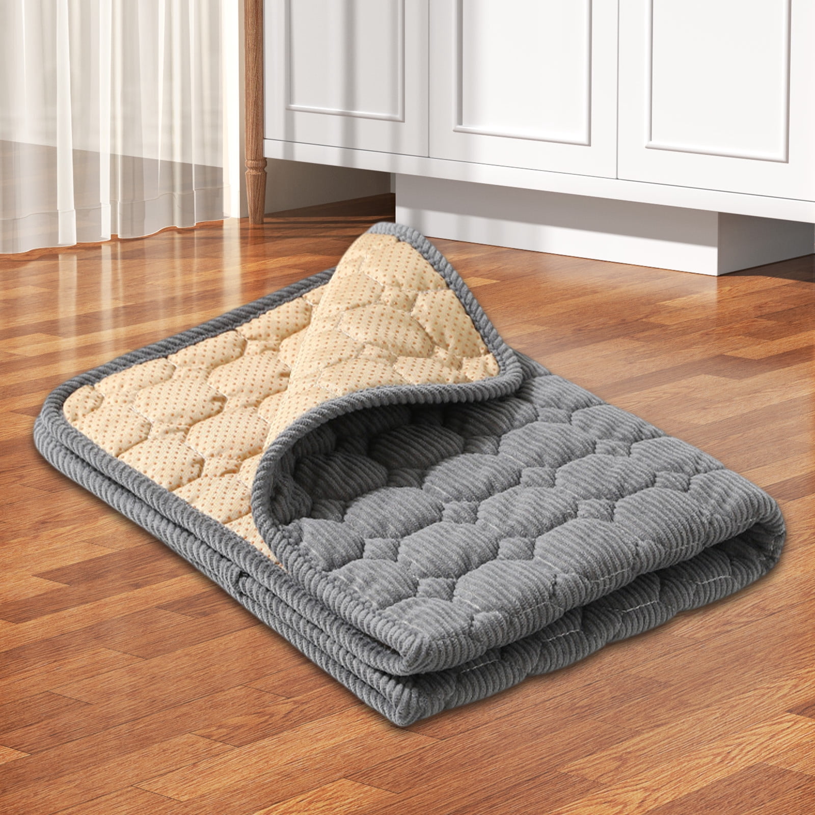 Birdeem Dog Beds for Large Dogs,Dog Beds for Large Dogs,Corduroy Pet Bed Mat Autumns and Winter Universal Dog Bed Extra Large Thickened Cats Bed Wear-Resistants Pet Bed Large Dog Bed