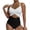 White, variant on Cameland One Piece Swimsuits for Women Solid Patchwork Bathing Suits Beachwear Chest Hollow Backless Swimwear Suitable for Holiday, Travel and Seaside