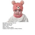 thumbnail image 2 of Baby Hat Neck Warmer 2Pcs/Set Ear Protection Thickened Beautiful Windproof Winter Infant Boys Kids Cap Scarf Kit, 2 of 4