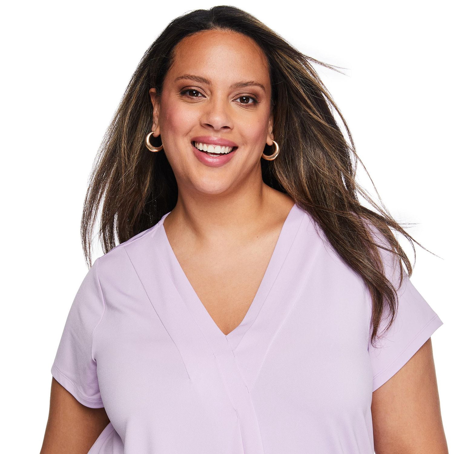 Lane Bryant Women's Plus Pleated Top