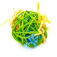 thumbnail image 3 of 10pcs Bird Chew Rattan Toy Hanging Swing Bird Chew Toy Toys Parrot Balls Cage Accessory Colorful Hanging DIY Toys, 3 of 8