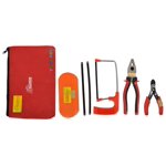 820 Ensemble d'outils à main pour ensemble à domicile 4 Pcs Plus, Kit d'outils gratuits Assemblage de fils, pince, lames, tournevis rectangle avec sac de kit d'outil Instructions de soin: Outil en acier à la poussière régulièrement
