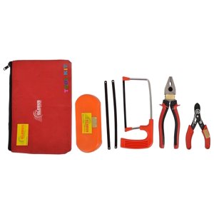 820 Ensemble d'outils à main pour ensemble à domicile 4 Pcs Plus, Kit d'outils gratuits Assemblage de fils, pince, lames, tournevis rectangle avec sac de kit d'outil Instructions de soin: Outil en acier à la poussière régulièrement