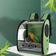 thumbnail image 2 of Portable Bird Backpack Shoulder Bag Non-Slip Bottom Cushion Pet Knapsack Carrier Green, 2 of 8