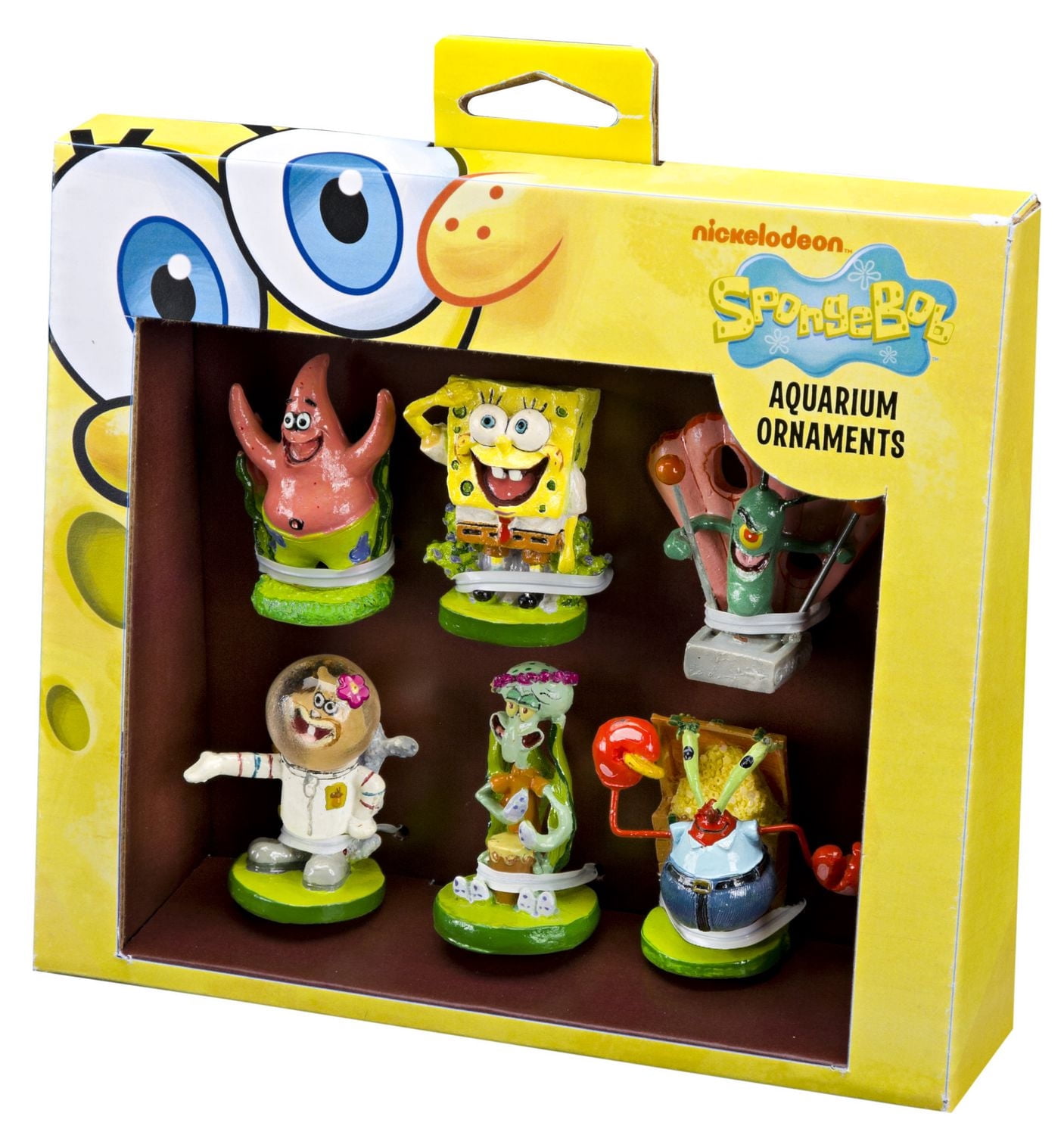 Penn-Plax SpongeBob SquarePants Aquarium - Mini Resin Kit - 6pc Set