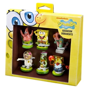 Penn-Plax SpongeBob SquarePants Aquarium - Mini Resin Kit - 6pc Set