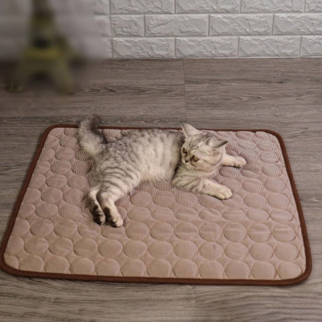 Tapis Rafraîchissant pour Chien Grand Tapis Rafraîchissant Lavable à la Machine Tapis Rafraîchissant d'Été pour Chiens Chats Tapis de Chenil Respirant Couverture Auto-Rafraîchissante pour Animal Tapis de Sommeil pour Cage de Chien