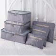 thumbnail image 1 of Packing Cubes for Suitcases, 6pcs/set Packing Cubes for Travel Essentials, Lightweight Luggage Suitcase Organizer Bags Set with Shoe Bag, Keep Shape Travel Cubes for Packing, 1 of 7
