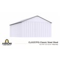 thumbnail image 4 of Arrow Classic 12 x 17 x 8 ft Flute Grey Steel Storage Shed, 4 of 8