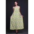 thumbnail image 2 of Bimba Robe Maxi à Bretelles Spaghetti Sans Manches pour Femmes en Rayonne à Imprimé Floral, Coupe Évasée - X-Grand, 2 of 5
