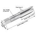 thumbnail image 2 of Accusize 6pcs 7/8"-9NC H.S.S. Spiral Point Tap, Plug Style, Fully Ground, 3 Flute, SPT-7/8-9x6, 2 of 11