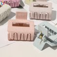 thumbnail image 3 of French Hair Claw Clip Retro Solid Color Rectangle Hair Clamp Hollow Hair Claw, 3 of 10