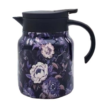 Tea Pot Vintage Floral Pattern Tea Pot– In Infuser Insulated Tea Pot Stainless Thermal Carafe With Lid For Hot Drinks
