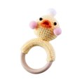 thumbnail image 4 of Cartoon Knitting, Hand Crochet Weaving, Ringing Bell, Wooden Ring, the Bell Inside Can Make A Sound F, 4 of 4