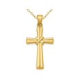 thumbnail image 1 of Collier Pendentif Croix en Or Jaune 14K avec Chaîne, 1 of 4