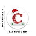 thumbnail image 1 of Christmas Tree Ornaments Personalized Acrylic Alphabet Hanging Decorations 3.15 in 1 Pack, 1 of 2