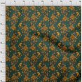 thumbnail image 3 of oneOone Georgette Viscose Fabric Leaves|Floral & Paisley Block Print Fabric BTY 42 Inch Wide, 3 of 4