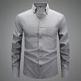 thumbnail image 1 of Ceisia Chemise-Veste pour Homme Décontractée Mode en Denim à Revers Boutonnée Cadeau à Manches Longues avec Poche, 1 of 6
