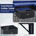 thumbnail image 2 of Gymax 10PCS Rattan Furniture Set Outdoor Wicker Sofa Table Cushioned Seat Patio Navy, 2 of 5