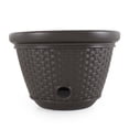 thumbnail image 4 of Suncast 100 Foot Resin Wicker Garden Water Hose Storage Holder Pot (4 Pack), 4 of 11