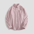 thumbnail image 2 of PMUYBHF Chemise Habillée Noire pour Hommes Coupe Régulière Automne Hiver Décontractée Col à Revers Manches Longues Vacances Extérieur, 2 of 5