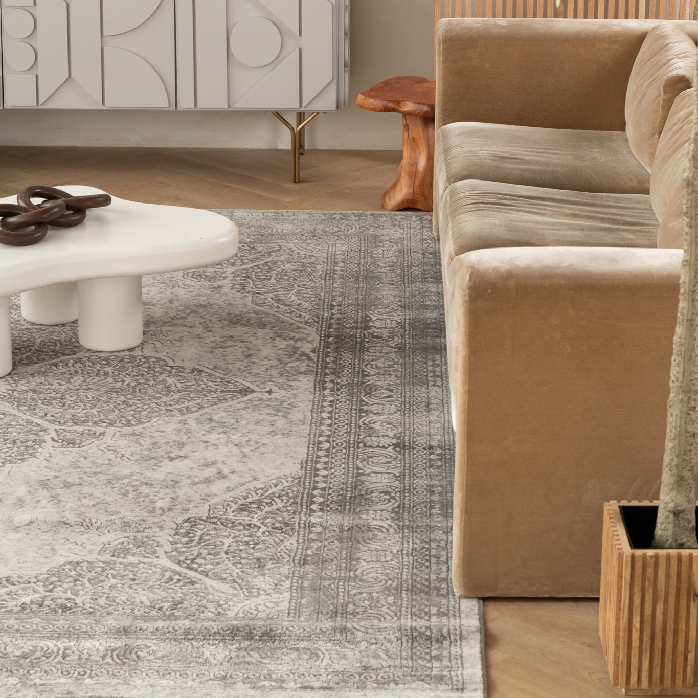 Rug Branch Havana Collection Tapis traditionnel en détresse