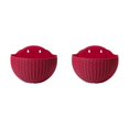 thumbnail image 4 of Youkk Easy To Install Double-layer Plastic Flowerpot For Walls Drainage Flower Pot Claret 2Set, 4 of 6