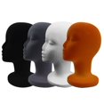 thumbnail image 1 of Modèle de Tête Féminine en Mousse Floquée Support de Chapeau Perruque Accessoires DIY Moule d'Affichage de Couvre-Chef, 1 of 10