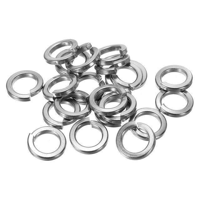 Unique Bargains Rondelle à Loquet Séparé M12, Lot de 25 Joint de Rondelle à Loquet à Ressort en Acier Inoxydable 304 de 12 mm ID 18,8 mm OD, Ton Argent