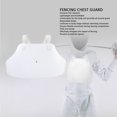 thumbnail image 4 of Fencing Chest Guard Lightweight Breathable Adjustable Strap Men Fencer Breast Protector for Soccer Baseball Rugby, 4 of 7