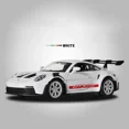 thumbnail image 1 of 1:36 Porsche 911 GT3 RS Modèle de Voiture Mini en Alliage Jouet de Course en Métal Collection de Simulation de Sport à Rétrofriction Cadeaux pour Enfants Blanc Sans Boîte, 1 of 4