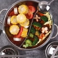 thumbnail image 4 of GROWTH TANK Sided Soup Stockpot Mandarin Duck Pot for Home Kitchen Cooker Camping 28cm, 4 of 9