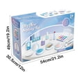 thumbnail image 2 of Makeup Toy Set For Girls With Simulation Lipstick And Brushes 7.09X4.72X2.36In Blue Plastic Pretend Play Washable Accessories Creativity Development For Children Blue, 2 of 8