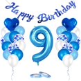 thumbnail image 4 of Decodeary Birthday Balloons Set Home Pendants Hanging Decor Indoor Anniversary Party Number Balloon Scene Layout Accessory 6, 4 of 6