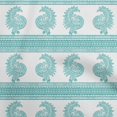 thumbnail image 1 of oneOone Rayon Teal Green Fabric Block Sewing Craft Projects Fabric Prints By Yard 56 Inch Wide-7G, 1 of 5