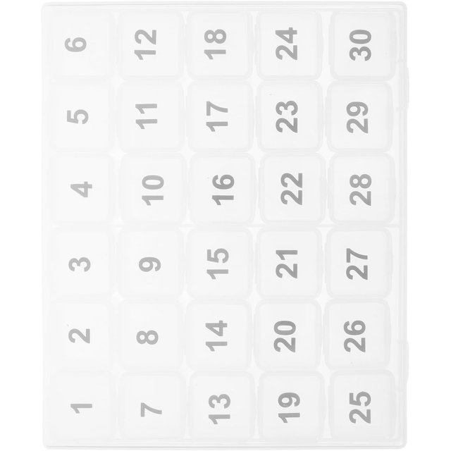 Arboraoe Pill Box 30 Day Pill Organizer Pill Organizer 30 Day 1 Month Pill Organizer Pill Organizer Once a Day Monthly Pill Case Medicine Organizer Monthly Pill Case Monthly Transparent