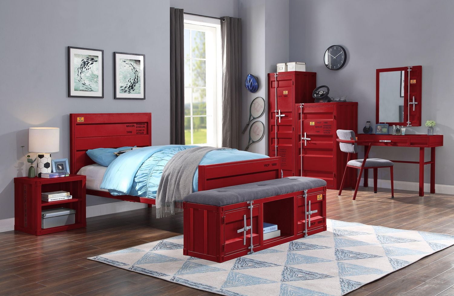 ACME Cargo Full Bed in Red