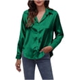 thumbnail image 2 of TIMIFIS Chemise Boutonnée pour Femme Décontractée à Manches Longues Coupe Ample à Col en Lin Blouse de Travail Hauts Automne, 2 of 7