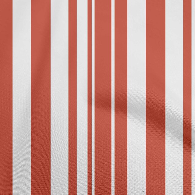 oneOone Cotton Poplin Red Fabric Stripes Sewing Craft Projects Fabric Prints By Yard 42 Inch Wide
