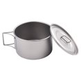 thumbnail image 2 of Bol en Titane avec Poignée Pliante Bol de Camping Récipient Alimentaire pour Dîner Poêle Extérieure, 2 of 11