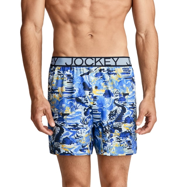 Jockey Men's Active Microfiber 4.5" Boxer