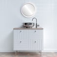 thumbnail image 4 of Toronto Framed Mirror - Linen White, 4 of 6
