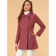 thumbnail image 4 of INSPIRE CHIC Manteau Mi-Long à Double Boutonnage pour Femme à Col Rabattu, 4 of 6