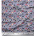 thumbnail image 1 of Soimoi Rayon Fabric Anchor Hook,Shell & Starfish Ocean Print Fabric by Yard 56 Inch Wide, 1 of 3